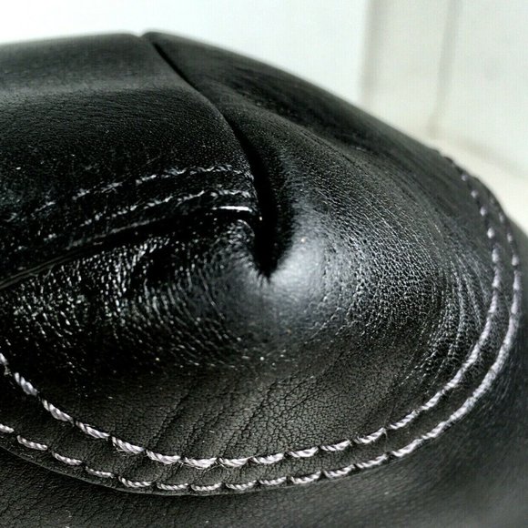 Coach F10194 Hampton Vintage Black Smooth Leather Tote Shoulder Bag - Picture 9 of 12